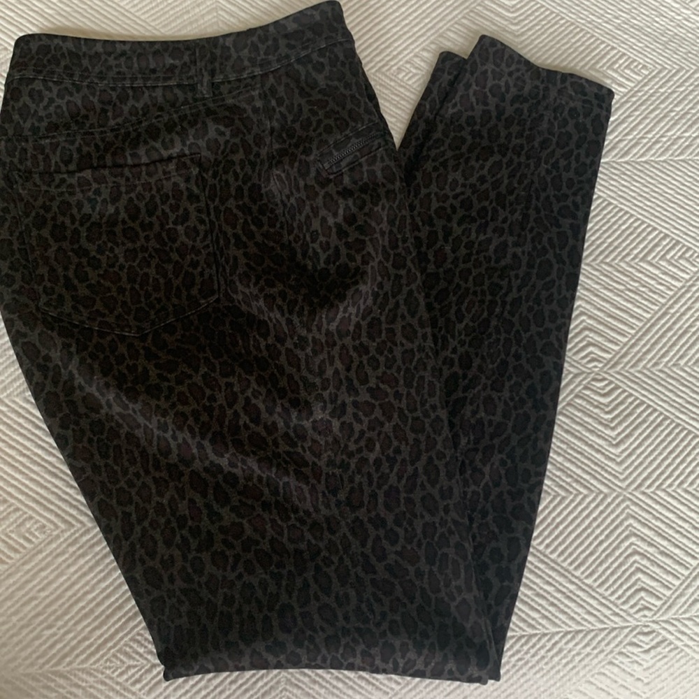 Leopard print Skinny ankle Jeans